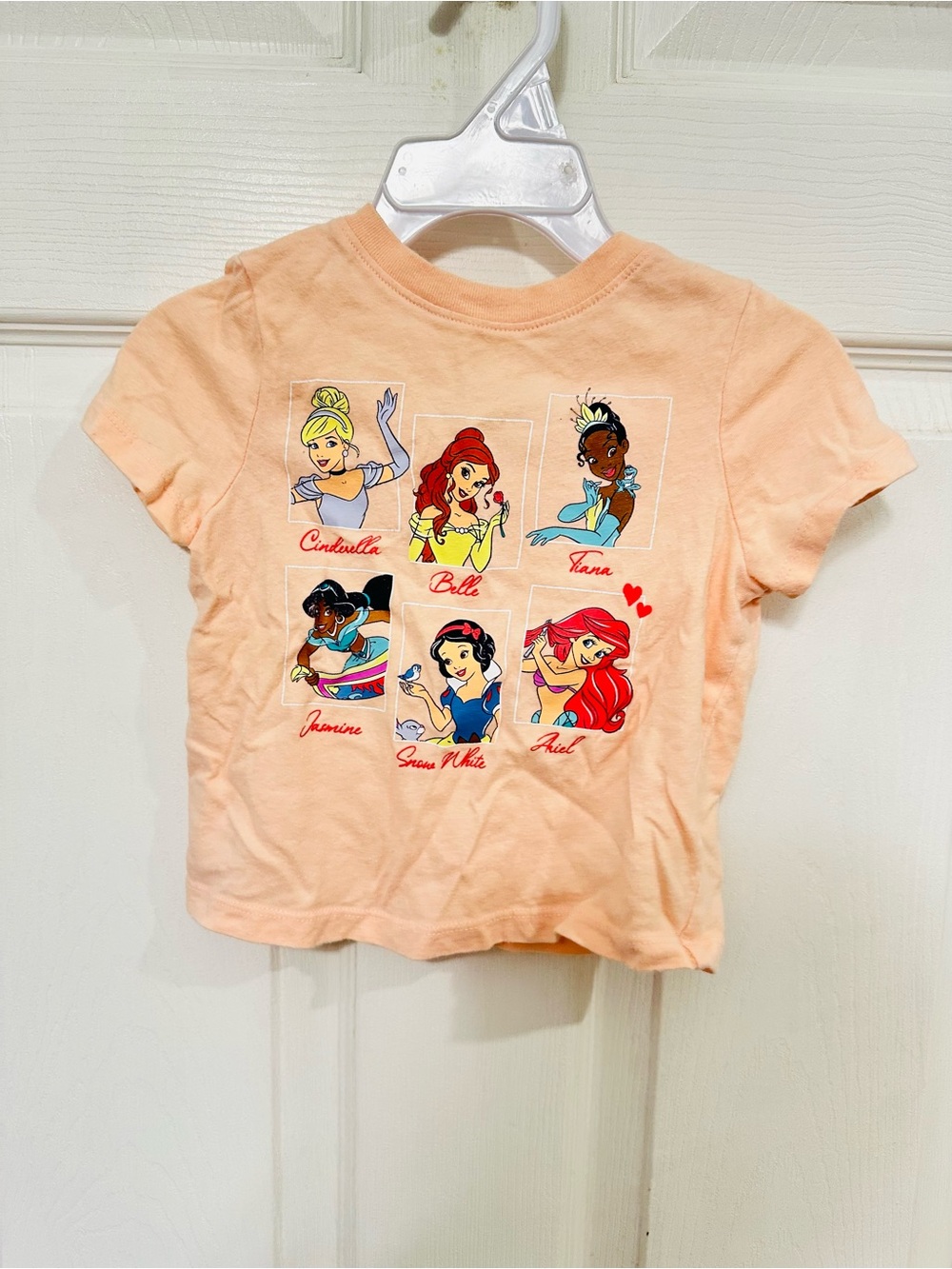 Old Navy Peach Disney Princess Short Sleeve Tee